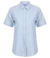 H516 Ladies S/S Classic Shirt Light Blue colour image